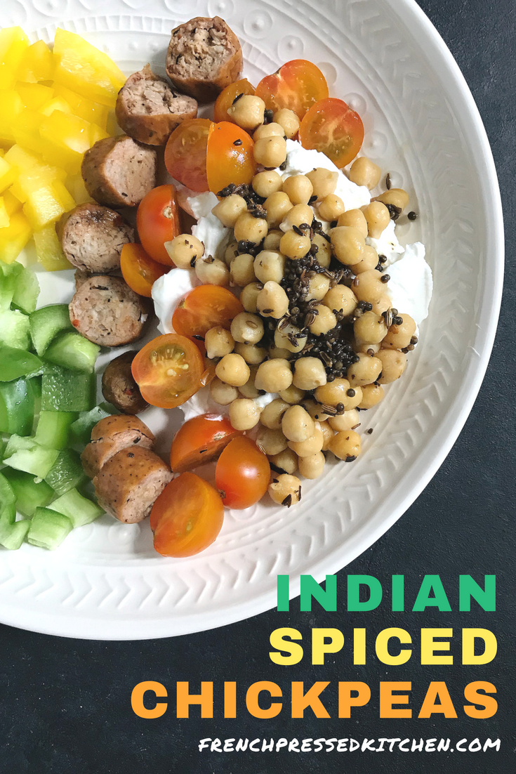 Easy Indian Spiced Chickpeas - French Pressed Kitchen