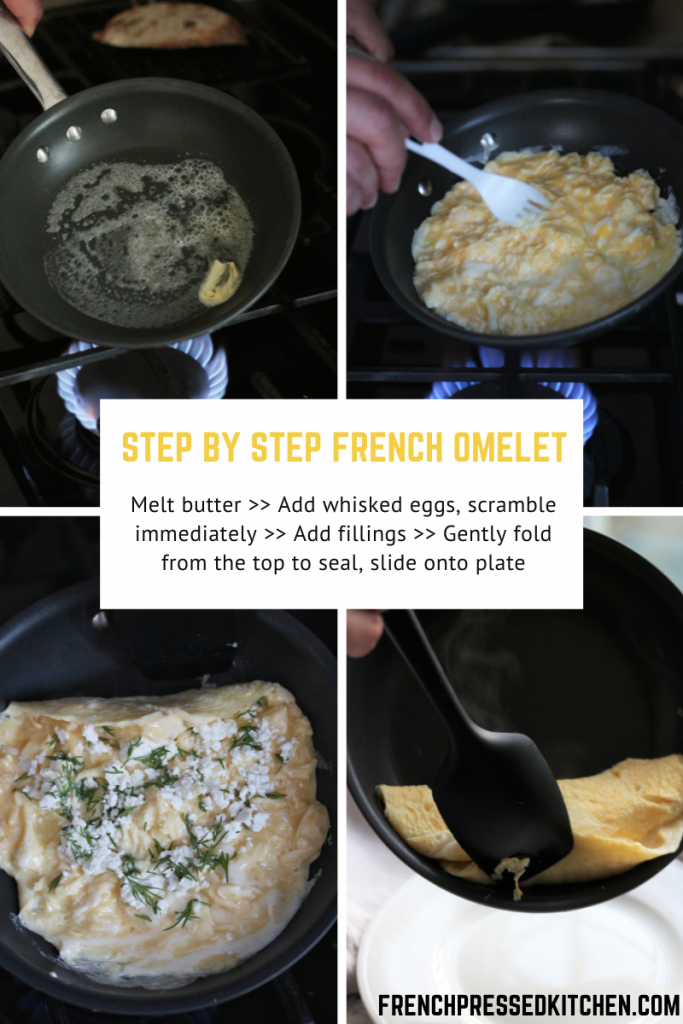 French Goat Cheese Dill Omelet How To